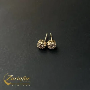 گوشواره طلا فلاور کوچیک E120