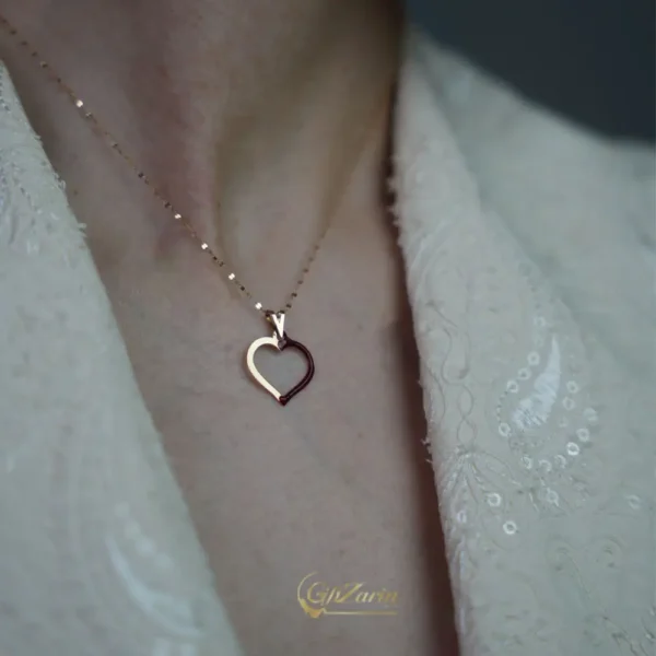 گردنبند طلا زنانه و دخترانه قلب