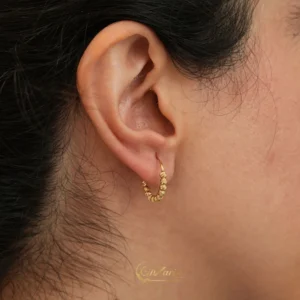 گوشواره طلا حلقه ای E474
