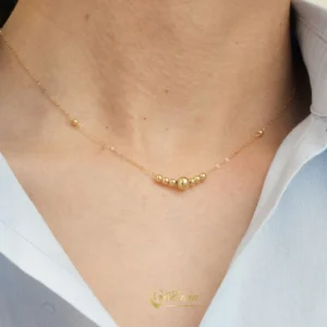 گردنبند طلا گوی زنانه N460