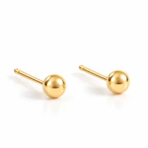 گوشواره طلا میخی گوی E484
